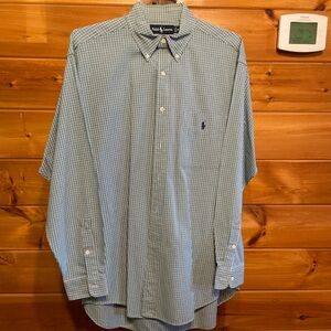 Ralph Lauren Men's Green Checkered Shirt